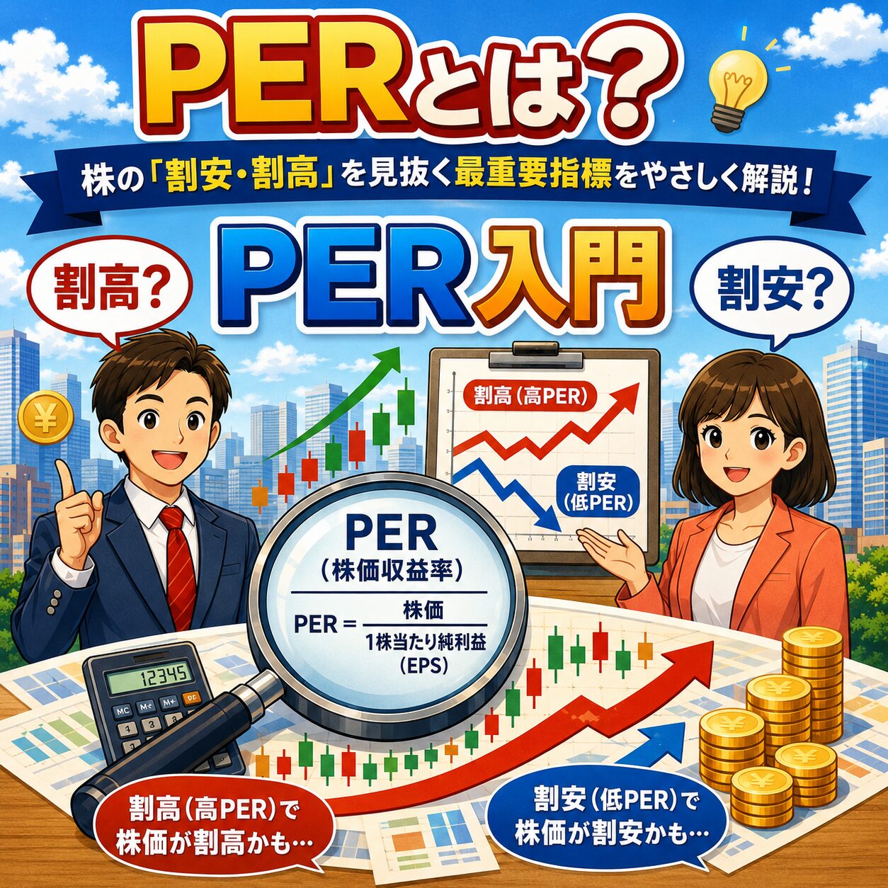 PERとは？株の割安・割高を見抜く株価収益率の見方をやさしく解説